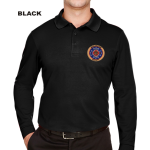 Devon & Jones CrownLux Performance Plaited Long Sleeve Polo